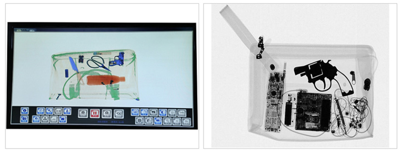 x-ray security machine screening images